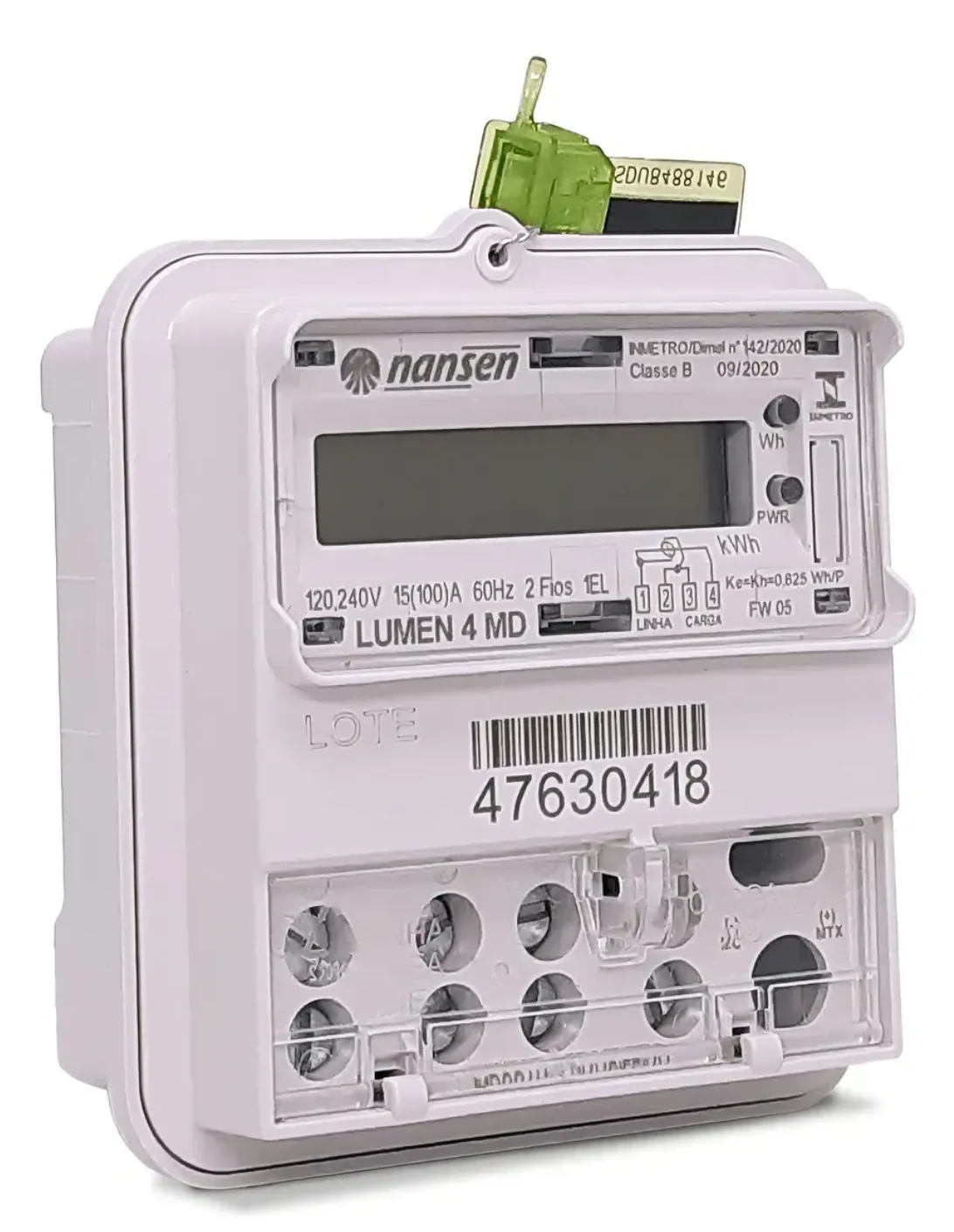 Medidor de Energia Monofásico Nansen para Consumo Individual